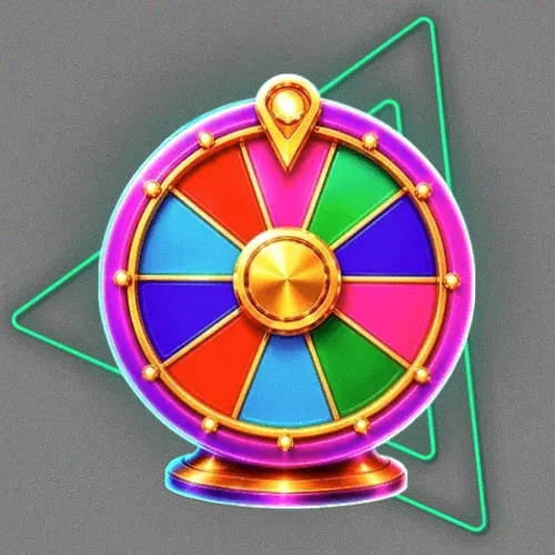 Colourful prize wheel
