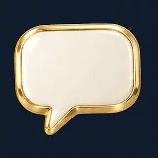 Gold speech bubble — CuntSpin